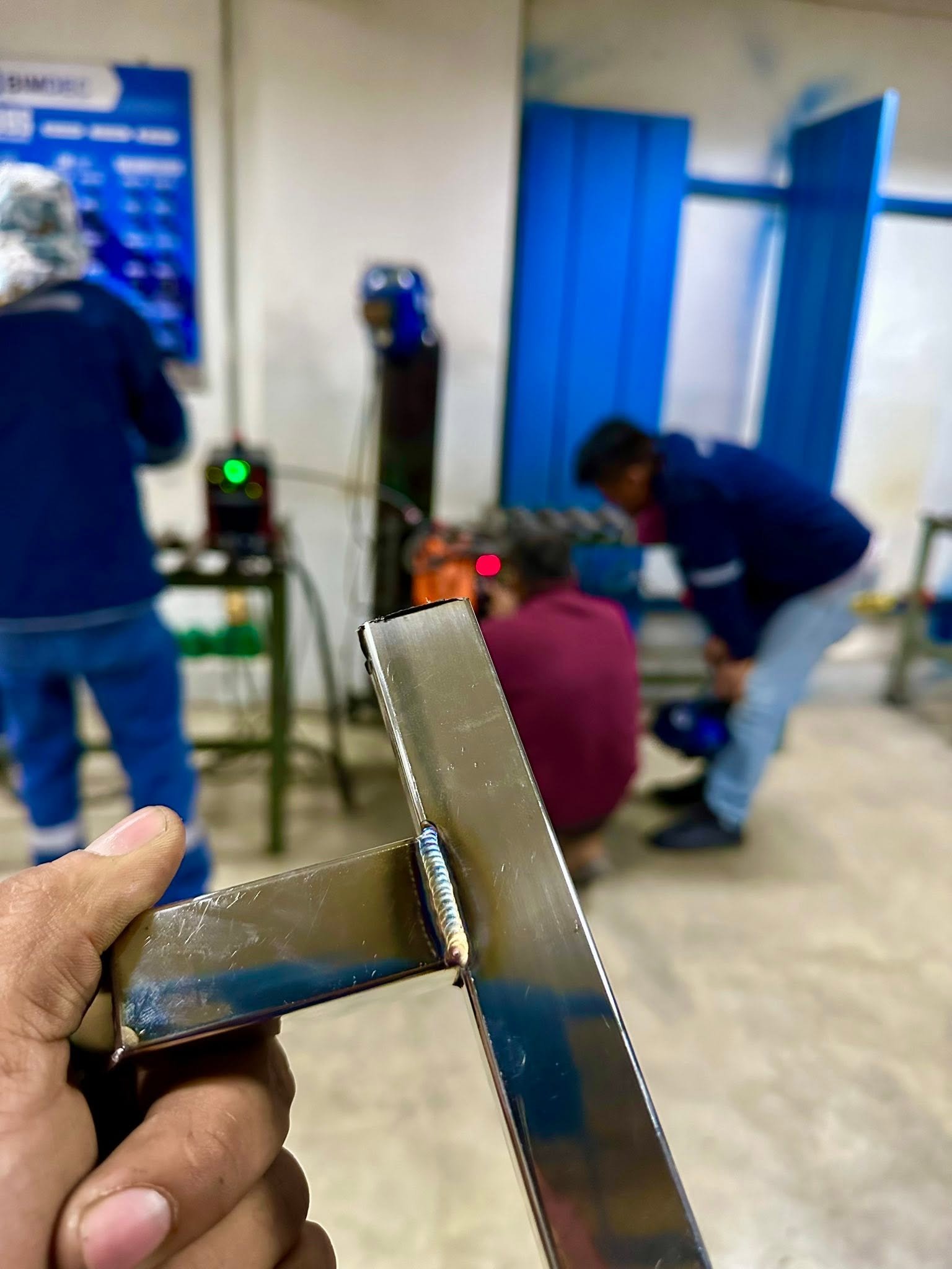 Mesa de trabajo en acero inoxidable
